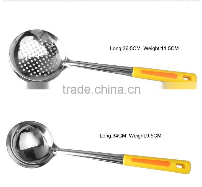 2015 high Quality cutlery kitchenware with plastic handle korean kitchen tools/modern kitchen designs 7PCS/SET S33