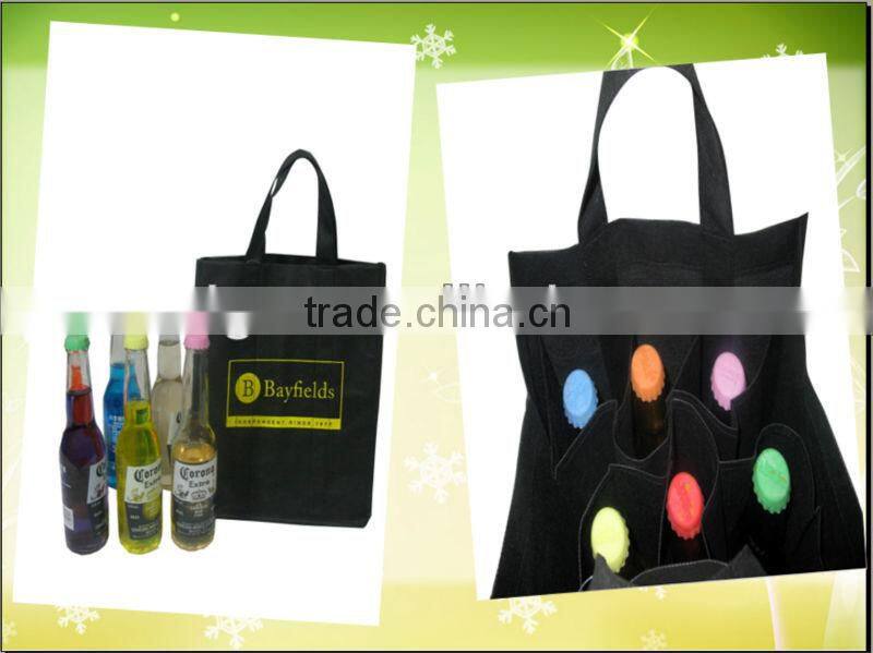 High quality wine bag/cheapest wine bag/bulk reusable wine tote bags