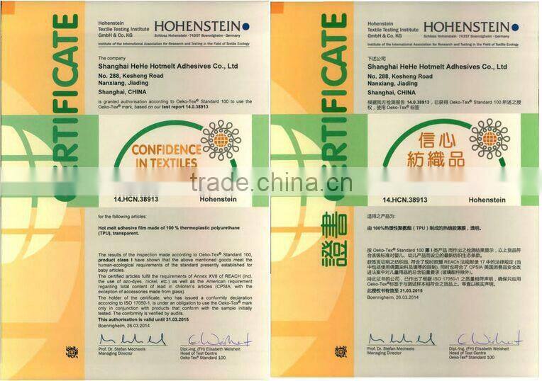 Outdoor Garment with Hot Melt Adhesive Film