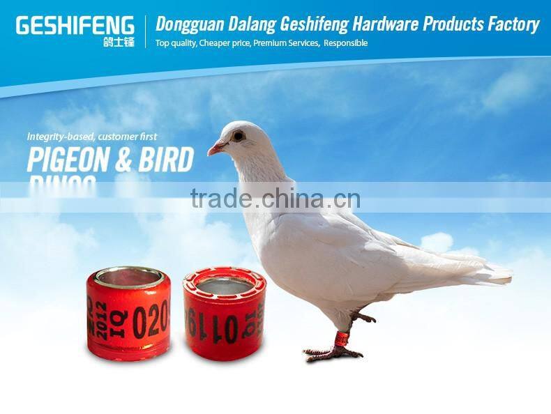 pigeon ring factory geshifeng factory plastic ring for bird tag made in China