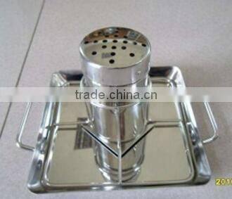 classic design stainless steel beer can chicken roaster