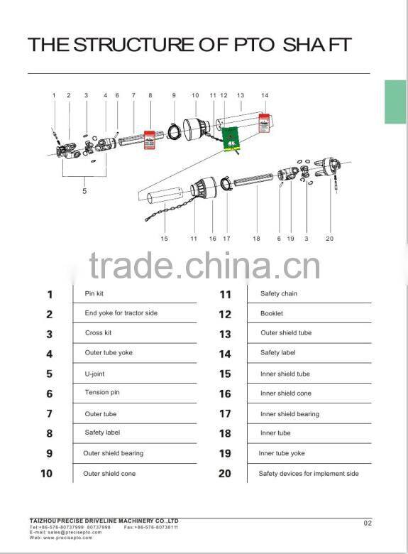 engine long shaft with CE certificate