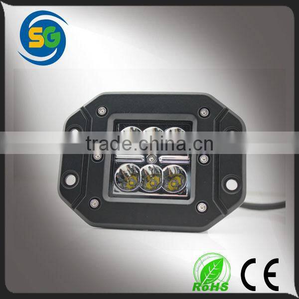 Promotion square driving led work light 18w for auto truck offroad