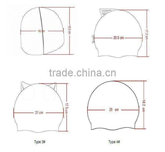 silicone swimming cap