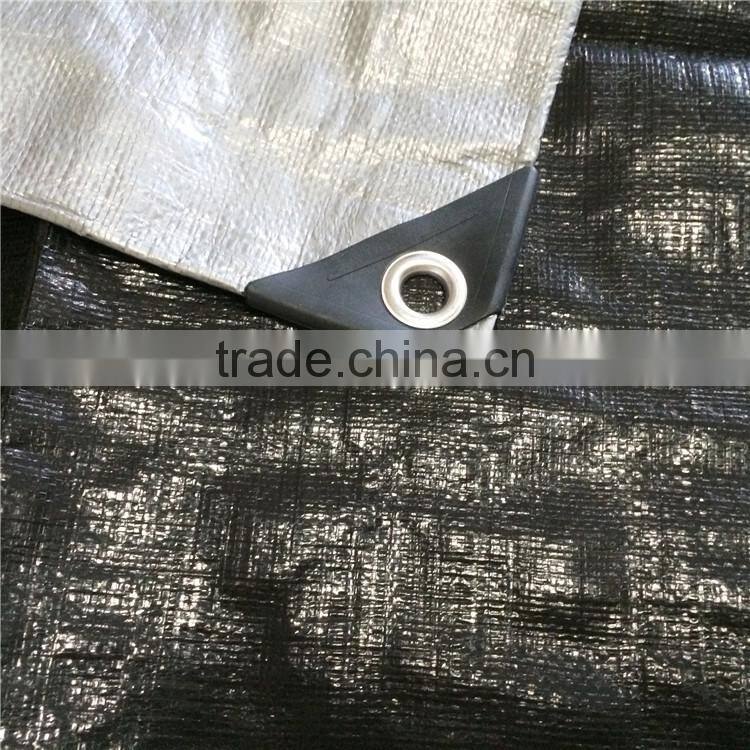 Heavy duty construction H.D.P.E. black mesh Tarp