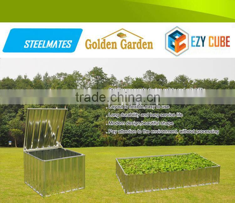 Durable garden metal flower pot for garden planting