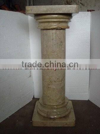 UNIQUE SAHARA BEIGE MARBLE PEDESTALS
