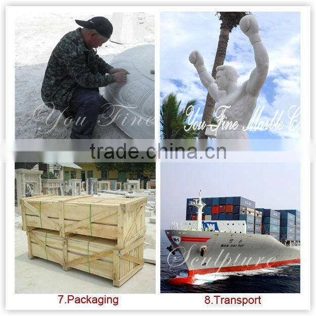 decoration garden natural stone flower pot