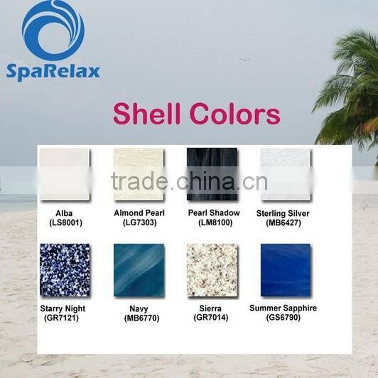 Outdoor 7 meter swimming pool and spa for 8 adults (SpaRelax SRP-660)