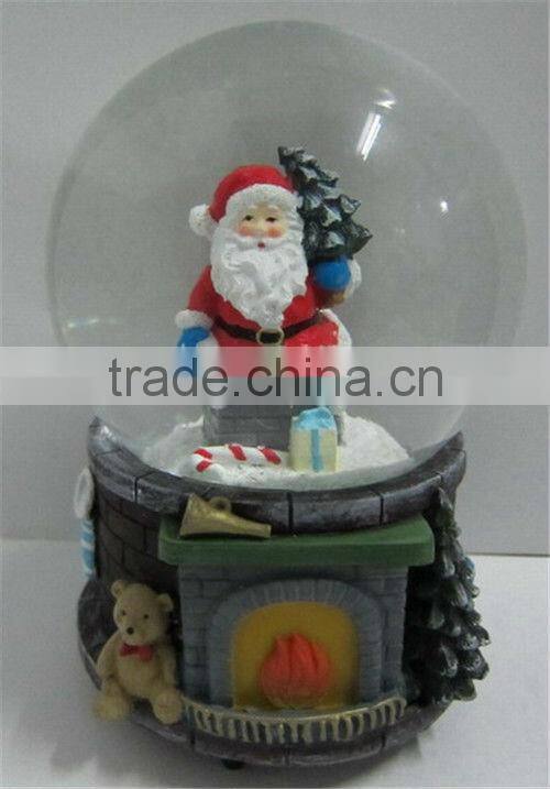Decorate gift polyresin water snow globes
