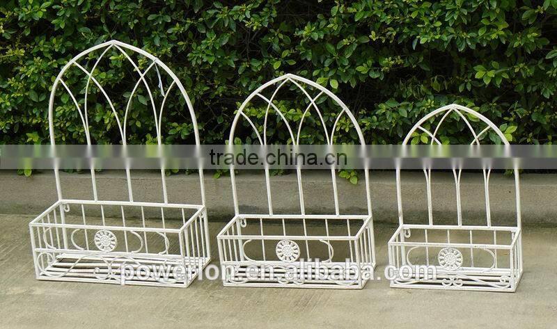 Metal wall mounted flower plant pot holder brackets