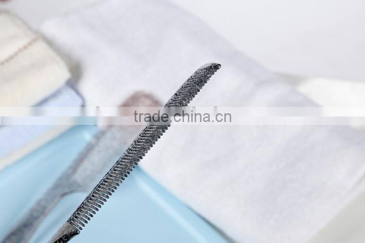 Plastic Morden Long Moon Design Hair Comb With Crystals Point