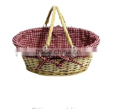 Wholesale Wicker Baskets with Lining and Handles