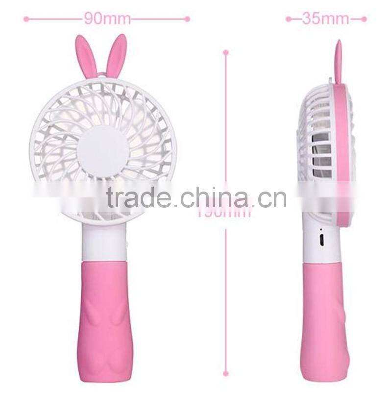 CT-740 The new mini USB charging fan Cartoon charging fan small handheld Outdoor Garden small fan