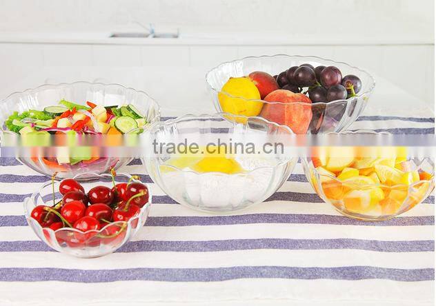Elegant Glass Plate Salad Glass Bowl,Personalized Glass Fruit Bowl.
