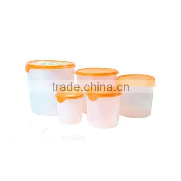 Plastic rice storage containers