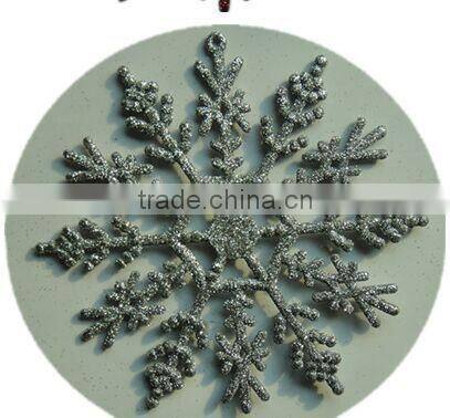15051801 Hot Sale plastic christmas plastic glitter snowflake