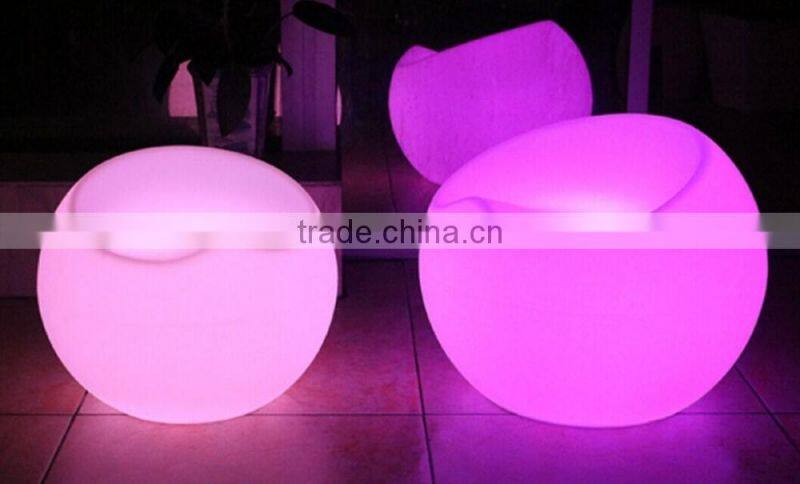 2016 Sigma Newest LED light up plastic outdoor garden apple chair