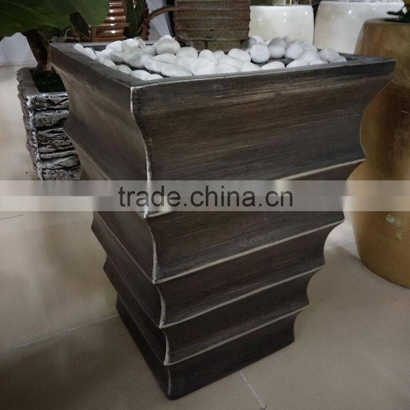 large fiberglass flower pots