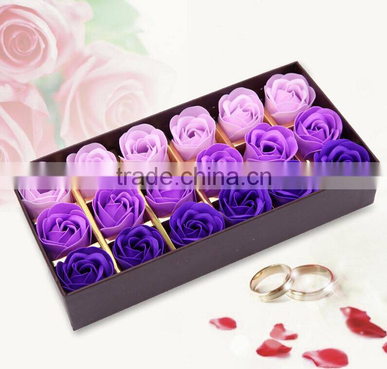 Romantic Gifts Coffee Box 18pieces Rose Flower Soap