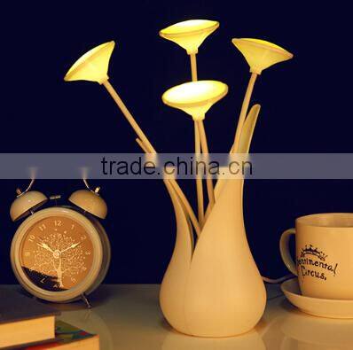 USB Flower Vase Shaped Led Motion Sensor Night Light