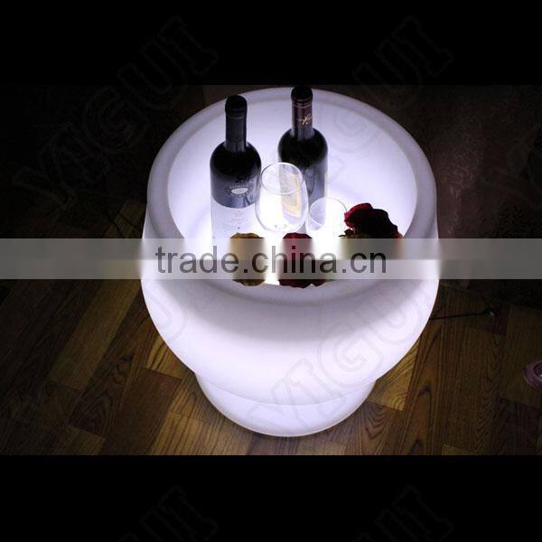 plastic RGB light ice bucket-for 5 or 6 bottles