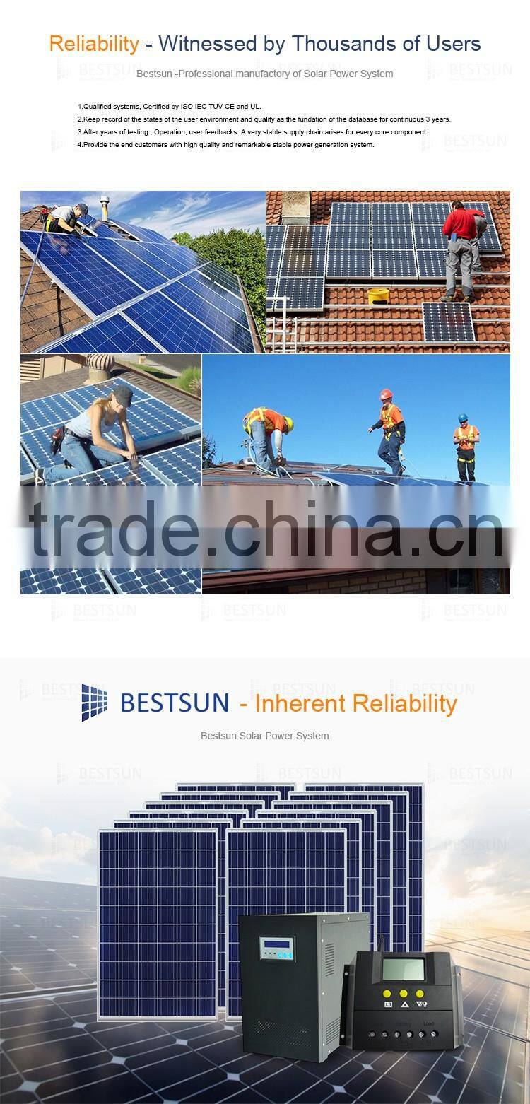 BESTSUN 10000w High Efficeiency and Lowest Price Poly 260 watt solar panel 10000 watt solar panel system