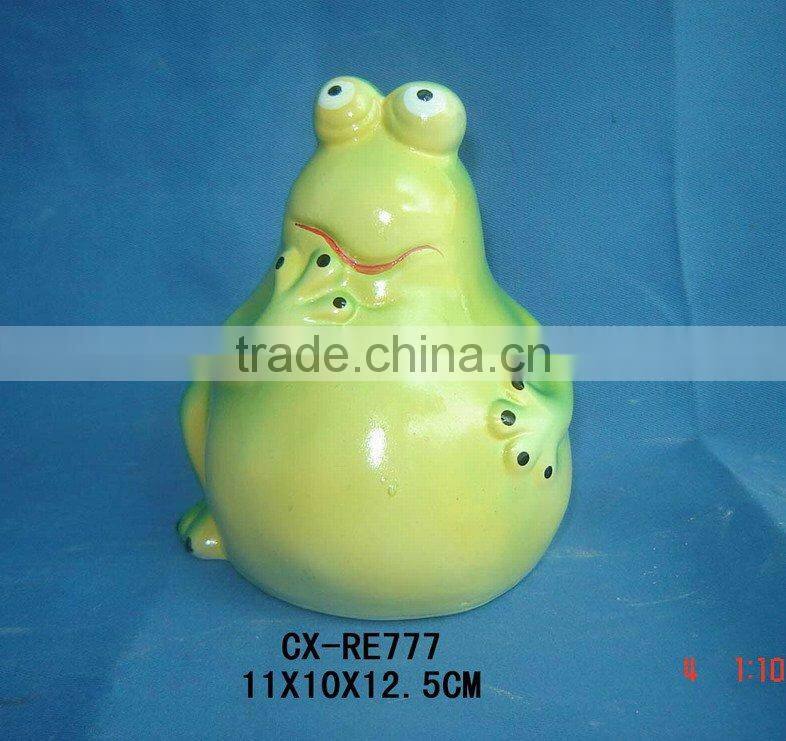 ceramic money coin bank--dolomite animal shape money box--porcelain regular coin bank
