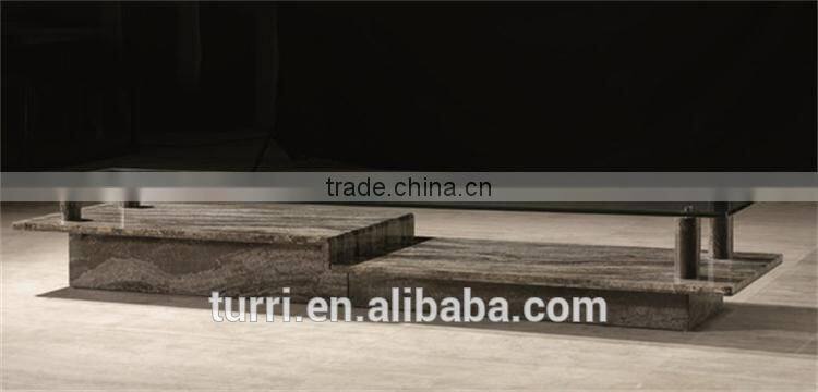 modern marble glass top corner coffee table