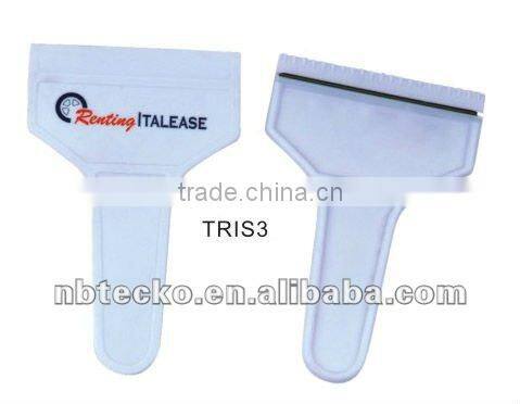 plastic car window scrapers with customer logo as giveaway