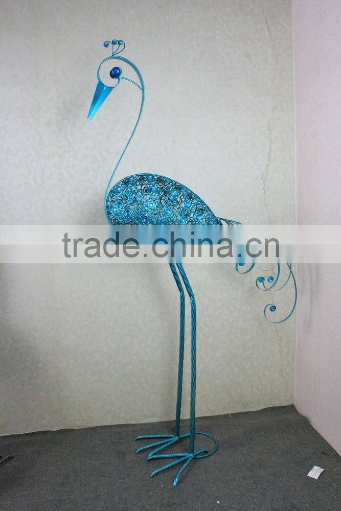 Metal peacock garden decoration