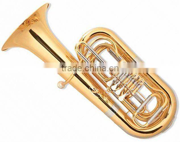 Bb key 4 key tuba for brass band