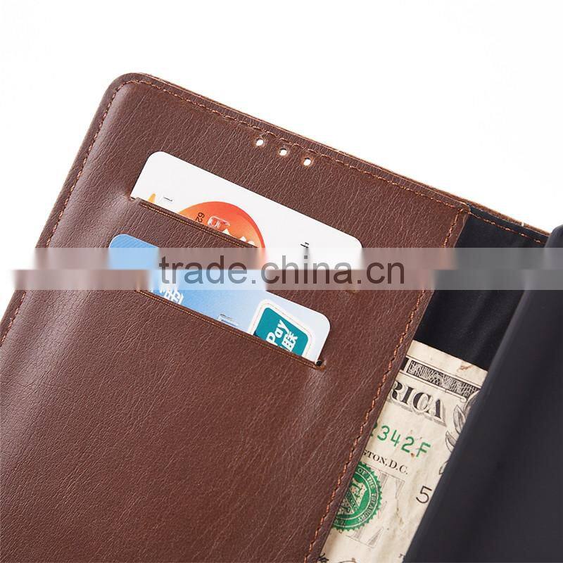 High quality crazy-horse PU card bumper/pocket cell phone case for Blackberry