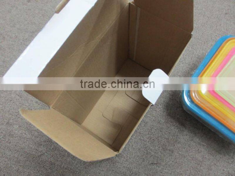 engraved square glass bowl set,high quality 5pcs glass bowl with lid,glassware set