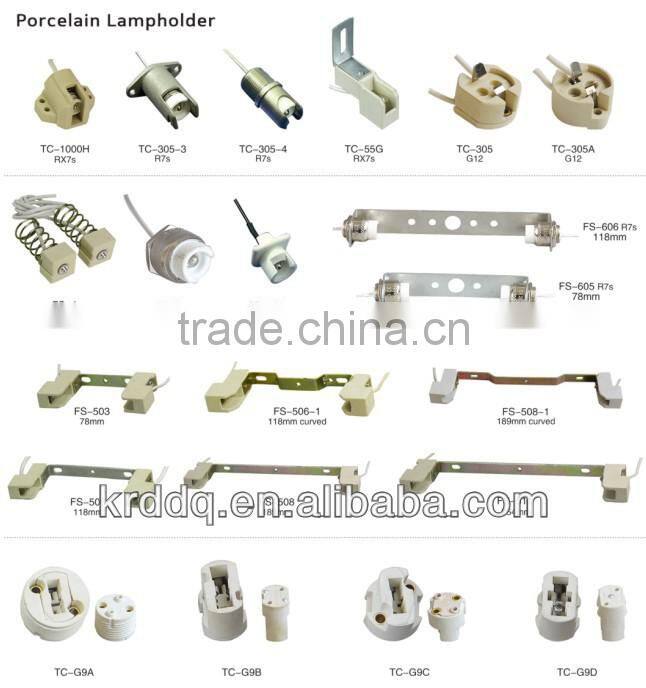 ceramic r7s halogen lamp holder