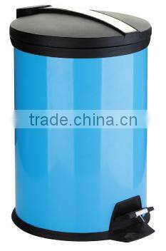 stainless steel foot pedal waste can