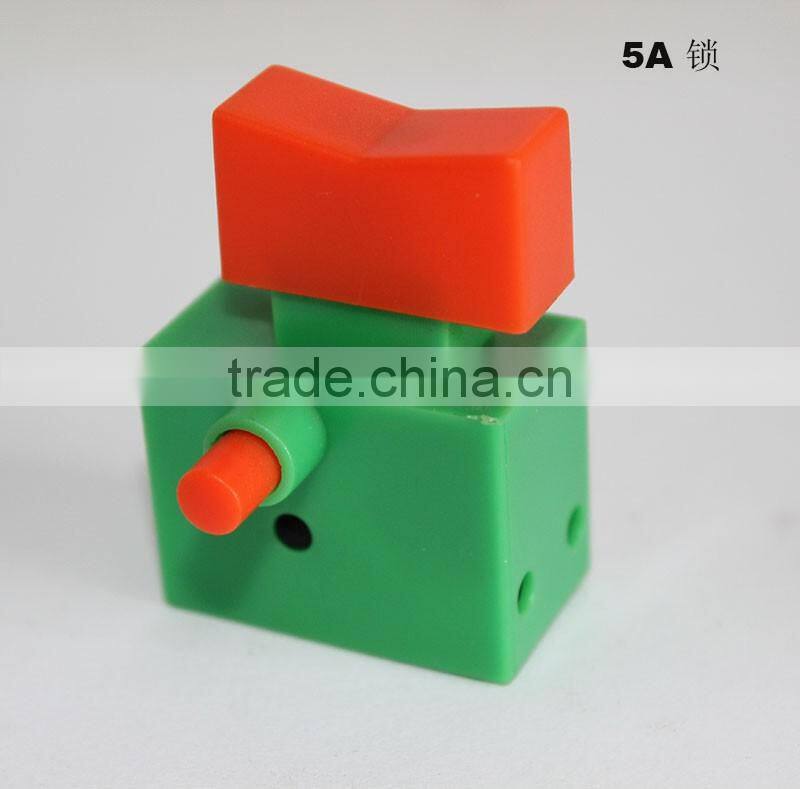 5A lock switch with lock