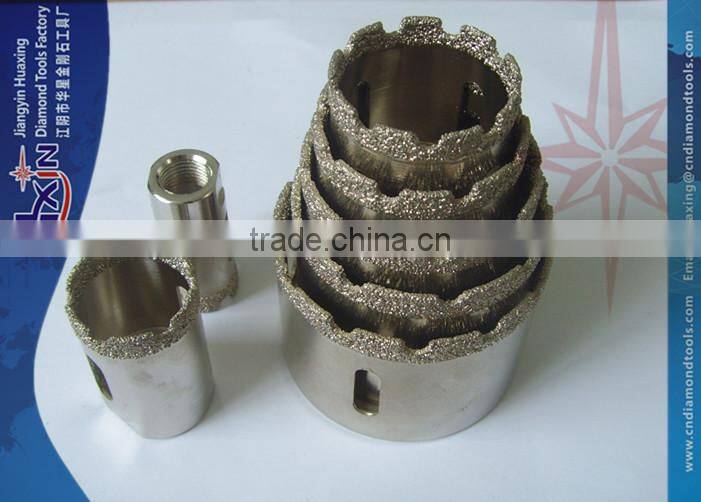 High speed Brazed diamond core drill bit for concrete with plastic tube
