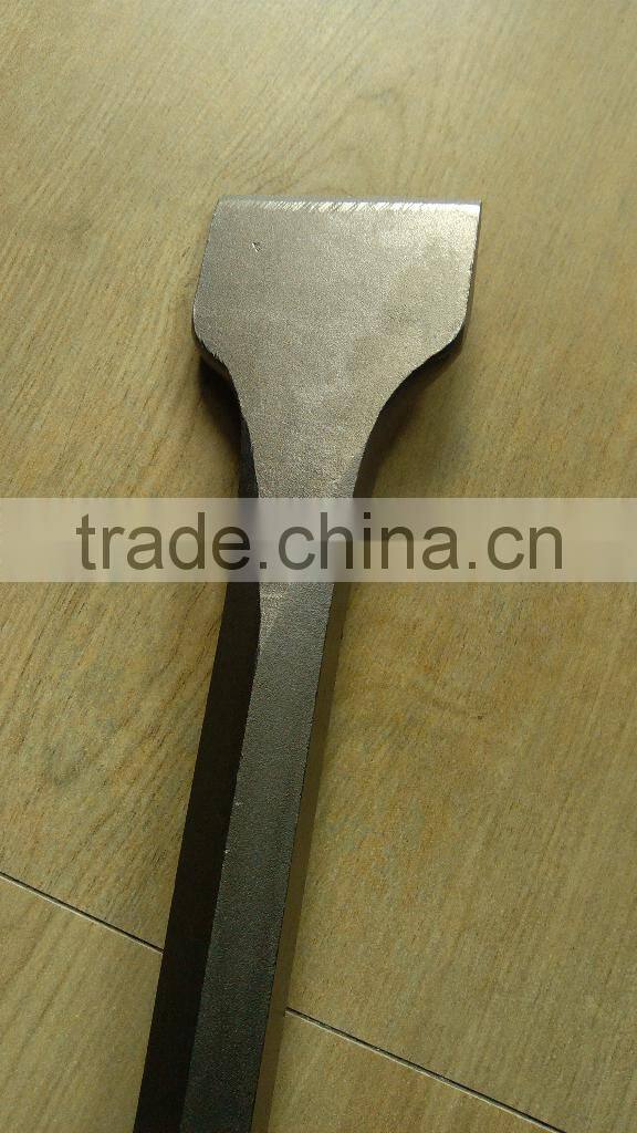 Hex shank wide pneumatic chisel 28x160. shank 28x540x75mm