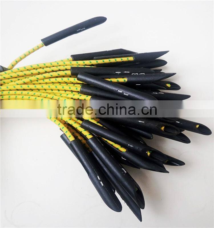 Latex thread elastic bungee toggle ties for scaffolding sheeting