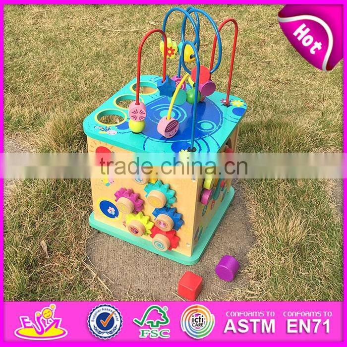 2016 hottest kids wooden beads toy,top fashion children wooden beads toy,cheap baby wooden beads toy W11B089