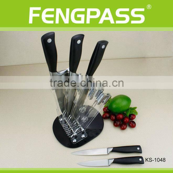 safty design stainless steel kitchen knife set(609-33-70)
