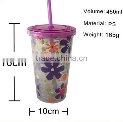 16oz wholesale double wall plastic tumbler