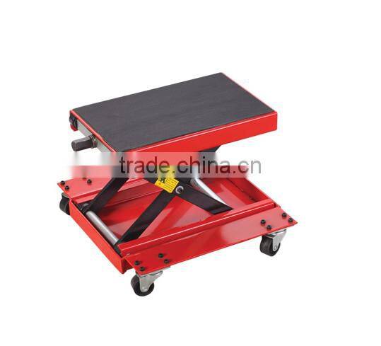 Motorcycle Center Jack Scissor lift 1100LB Garage Shop support stand with a Pan