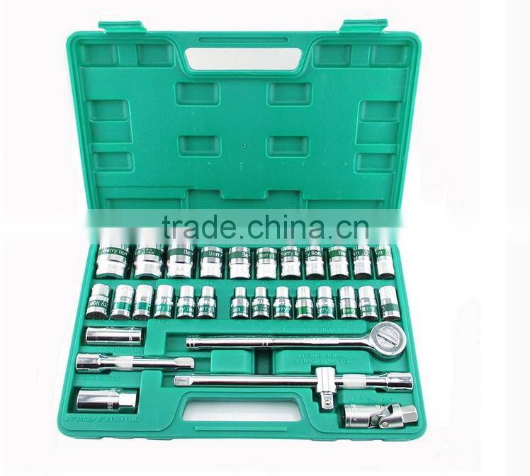 Berrylion best Quality 32pcs Socket Set Chorme-Vanadium Steel Socket Tool Set