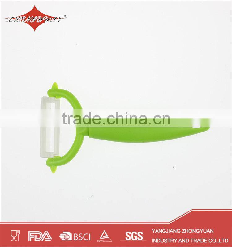 green handle fruits and vegetables ceramic peeler