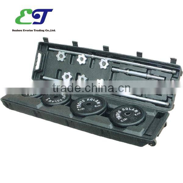 50kg painted dumbbell set with carrying box