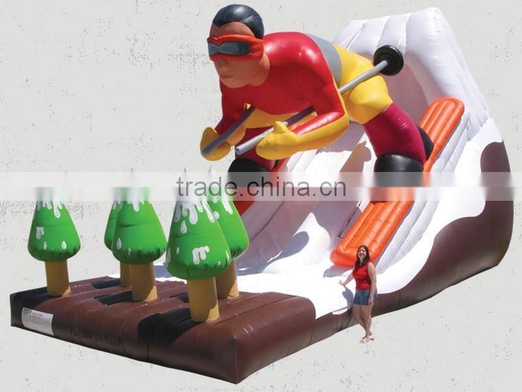 Outdoor Green Inflatable Slide,Inflatable Castle Slides,Commercial Bounce House Inflatable Water Slides