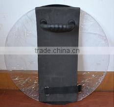 Diameter 530mm round shield Anti Riot Protective Shield/Transparent Polycarbonate Riot Shield