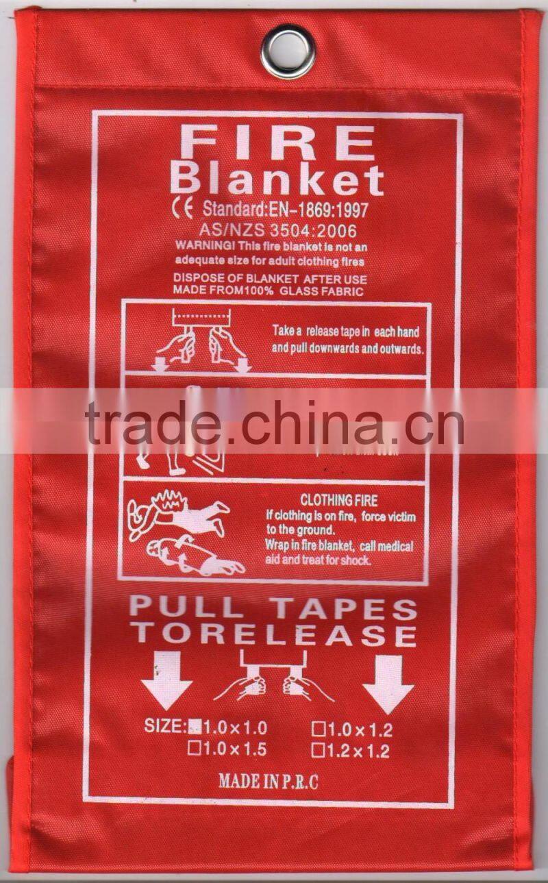 2016 New Product CE EN1896 Approve Fiberglass soft extile fire blanket